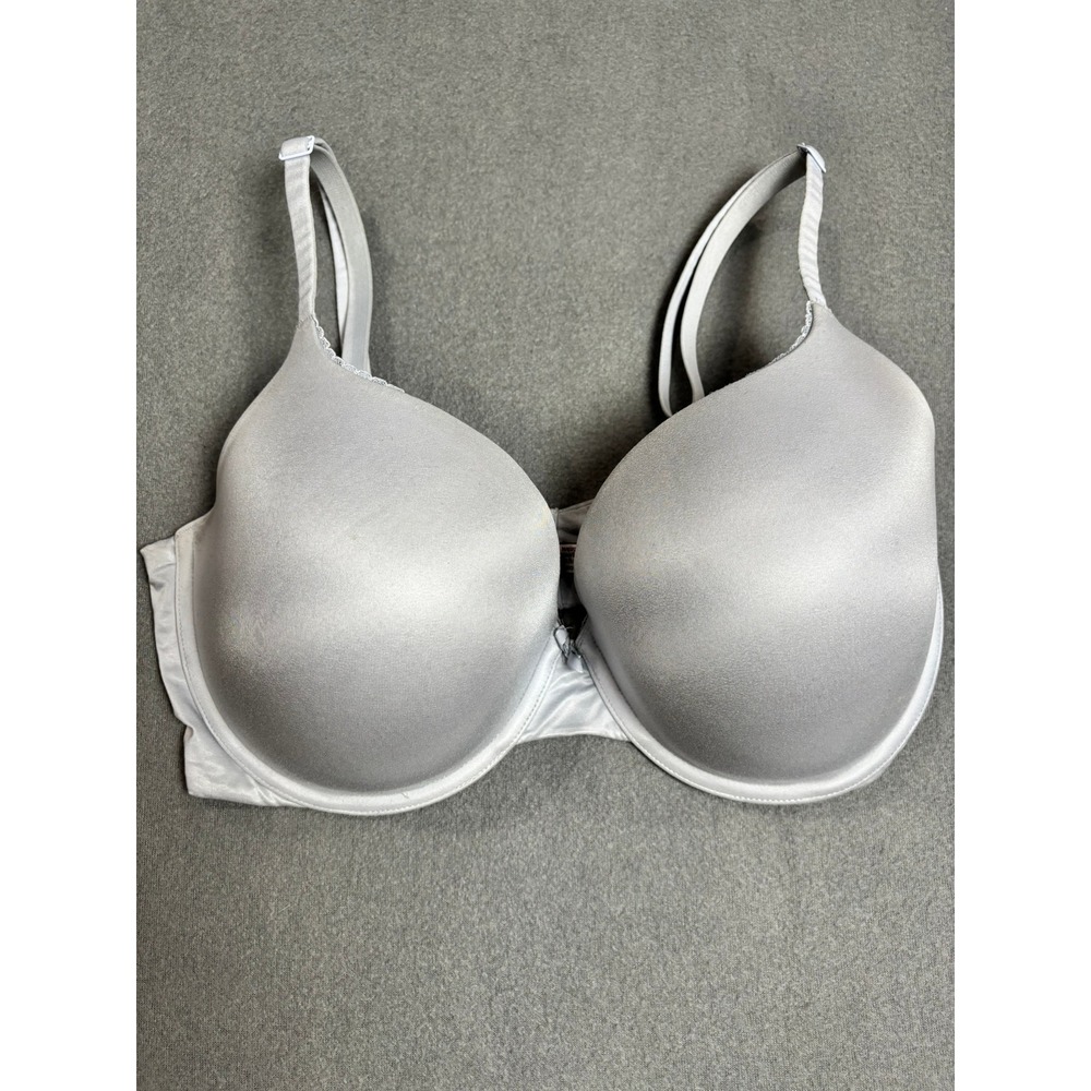 Victoria's Secret Perfect Shape Bra Womens 36DDD Silver Grey Underwire Padded